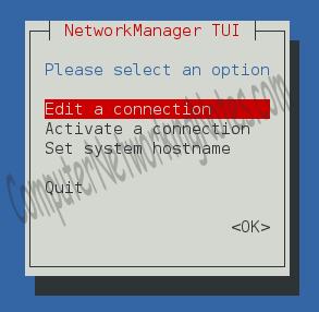 Editing a connection