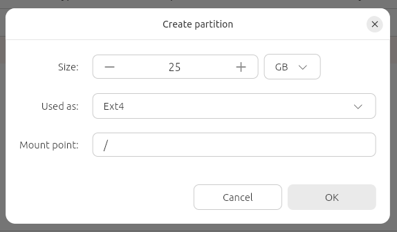 the root partition