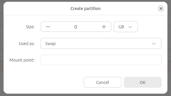 the swap partition