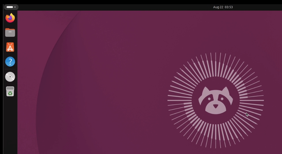 Login screen
