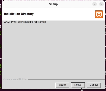 location for XAMPP