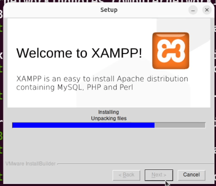 Installation running