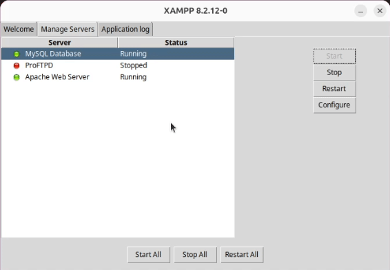 Starting XAMPP