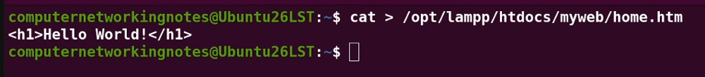 creating a test file