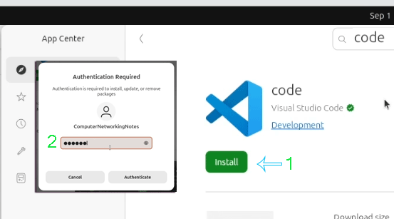 installing code