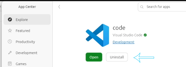 Uninstall code