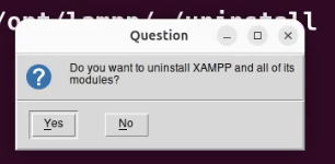uninstallation process
